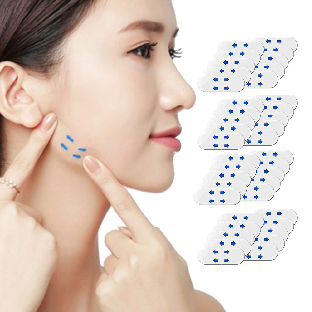 스팟 얼굴 리프팅 밴드 주름패치 얼굴보정 테이프 - 상품 이미지