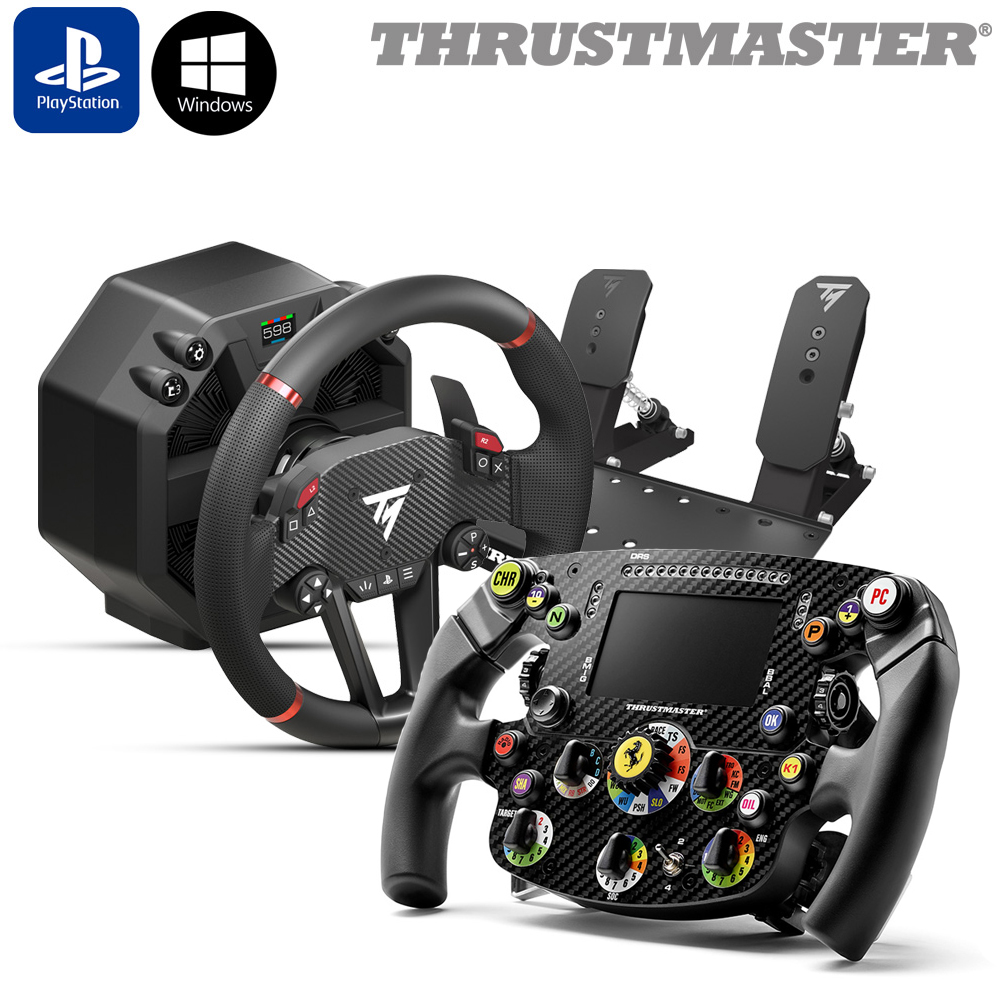 트러스트마스터 T598 DD 다이렉트 드라이브 레이싱휠(PS5/PC), SF25핸들 세트 - 상품 이미지