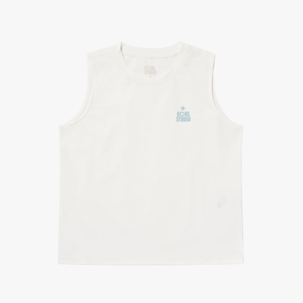 WS ESSENTIAL AIRDRY SLEEVELESS-OFF WHITE - 상품 이미지