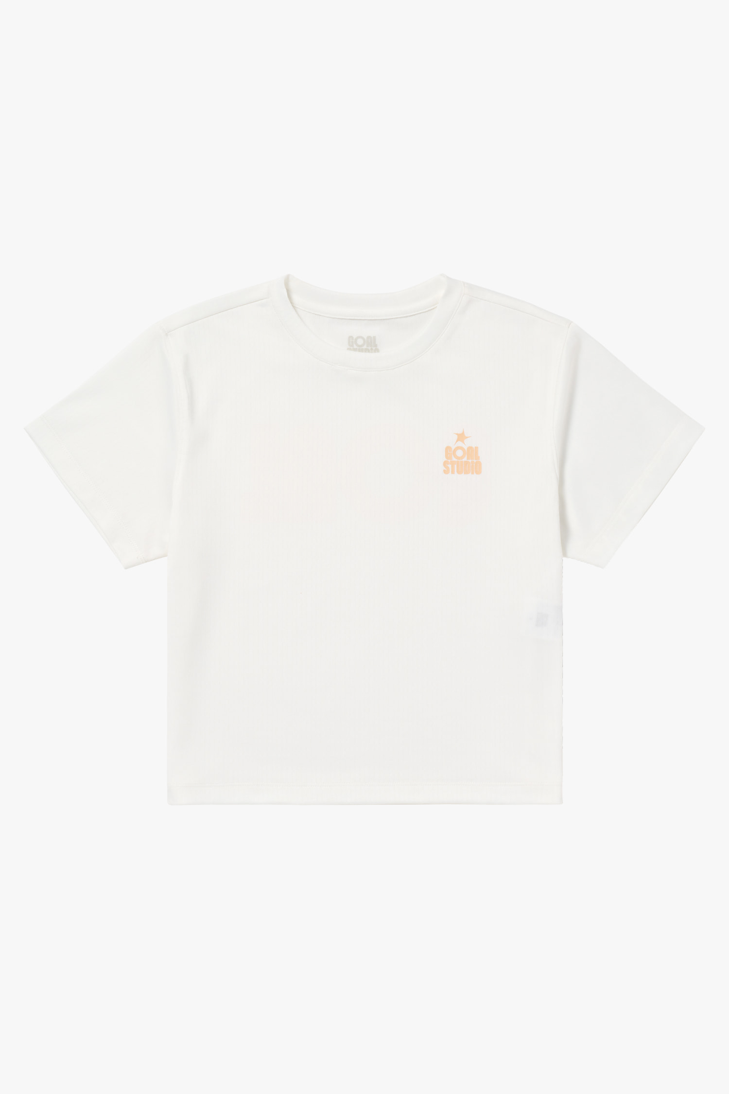 WS TRACK GOAL LOGO CROP TEE-OFF WHITE - 상세 이미지 2
