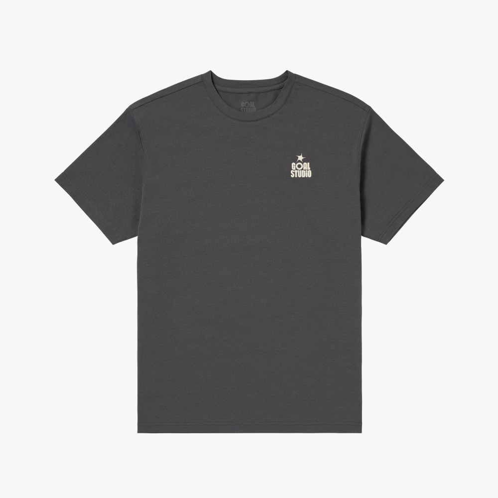 GOAL DOT LOGO AIRDRY TEE-CHARCOAL - 상품 이미지