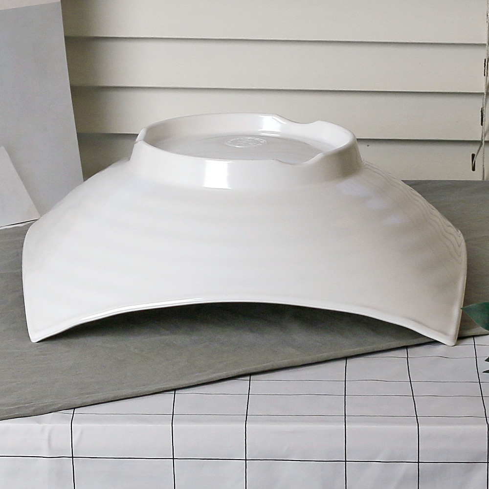 뷔페 대형 큰 멜라민 그릇 업소용 식당 샐러드 뷔페접시 40cm, 심플볼 - 상세 이미지 3