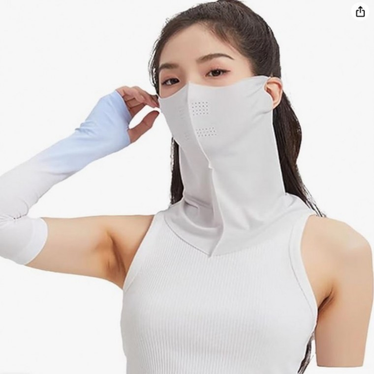 자외선차단 스포츠 마스크 쿨 여름 안면 얼굴 햇빛가리개 골프마스크 자전거 - 상품 이미지