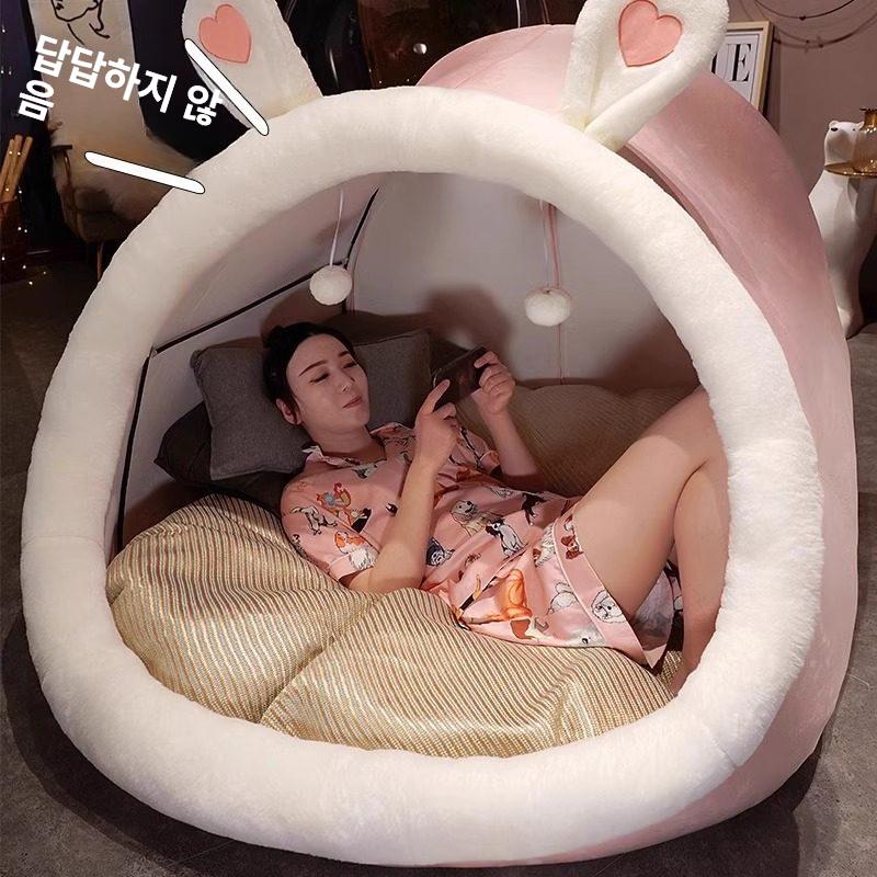 동굴 텐트 수면 둥지 실내 휴식 공간 원룸 침실 아늑한 쉘터 - 상세 이미지 3