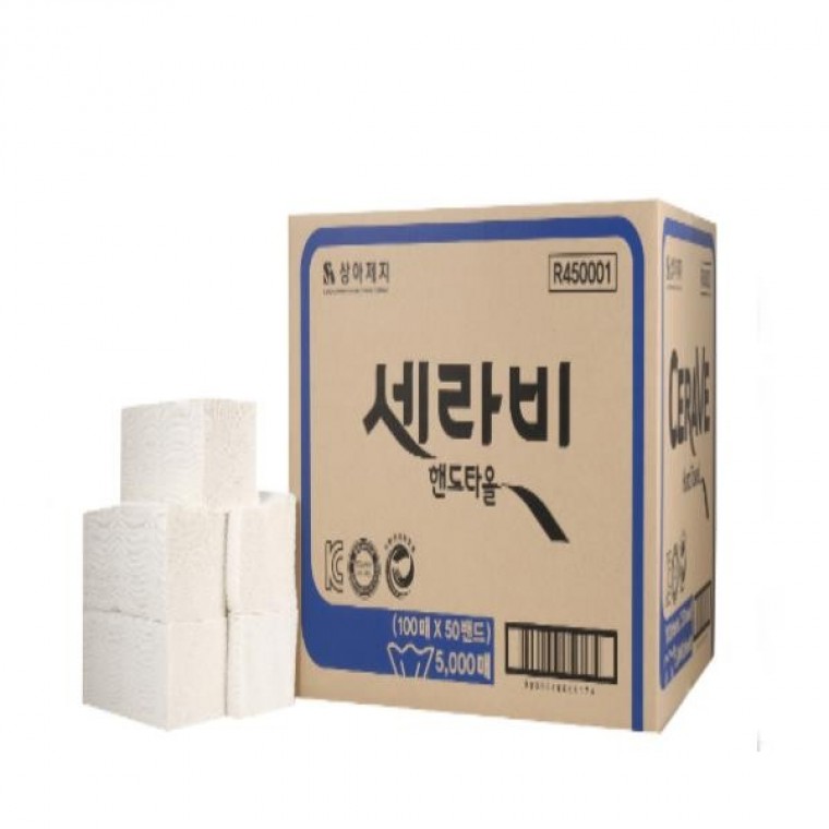 세라비 핸드타올 일반 5000매 1박스 - 상품 이미지