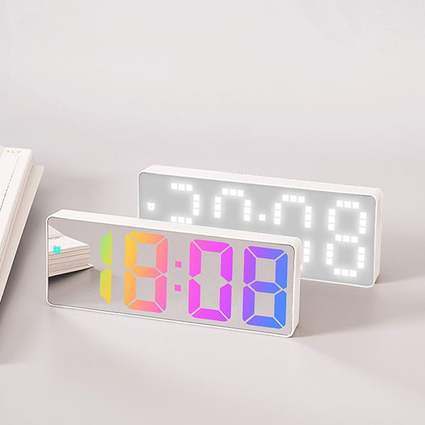 탁상 무선 온도 알람 습도 디지털 LED 인테리어 시계 페그보 타공판 벽걸이 행거 - 상품 이미지