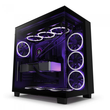 NZXT H9 Flow (블랙) 미들타워 PC케이스