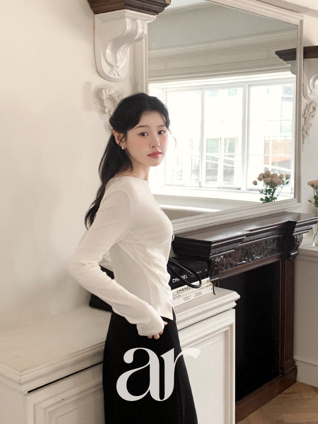 (국내제작) 보트넥 허리 턱 긴팔 티셔츠 ts4941 이미지 8