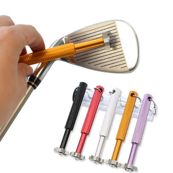 아이언 골프클럽 샤프너 휴대용 그루브 클리너 웨지 연마기 도구 골프 페이스 미끄럼 스핀 - 상품 이미지