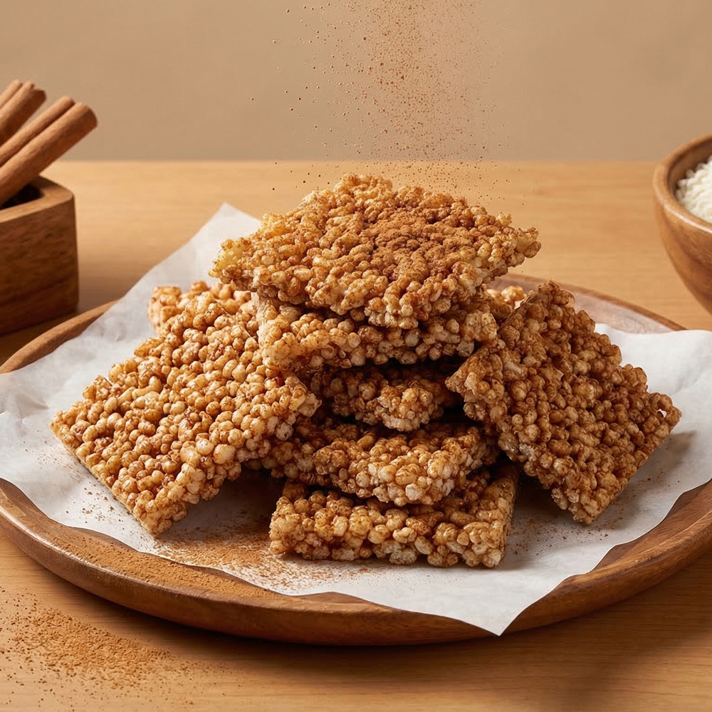 찹쌀 누룽지 쌀과자 POP RICE 스낵 츄러스, 100g, 1개 - 상세 이미지 4