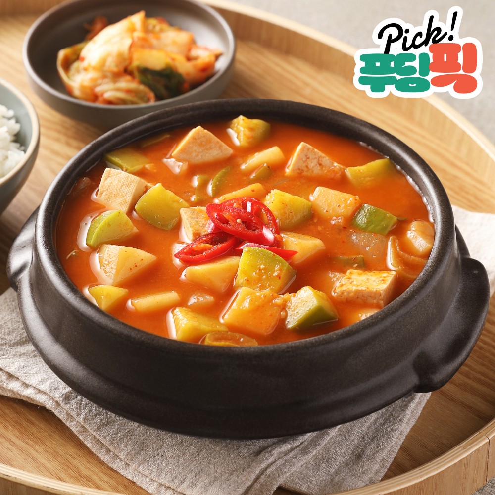 [푸딩픽] 원팩 된장찌개 220g 10분 완성 집밥 냉장고 쟁여템 - 상품 이미지