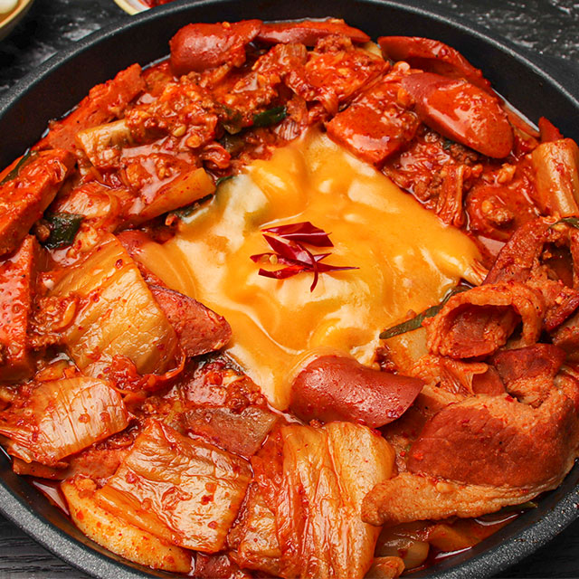 햄가득 의정부 부대찌개거리 맛집, 부대볶음 (2인분,라면사리포함) - 상품 이미지