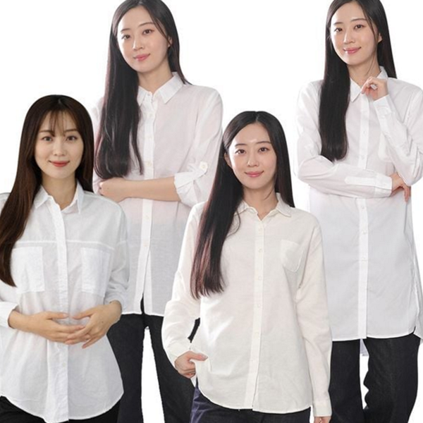 루즈핏 여성 셔츠 오버핏 여성 셔츠 데일리 남방 가을 - 상품 이미지