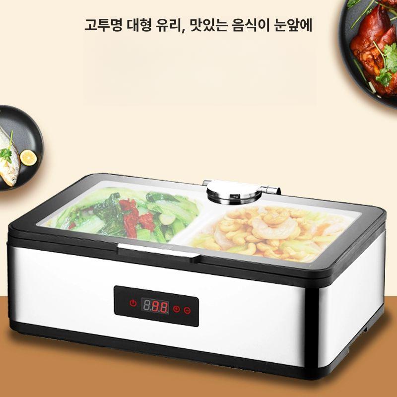 식당 중탕기 업소용 뷔페 보온기 워머기 전기 호텔 차핑디쉬 탕온 스프 히터 - 상세 이미지 5