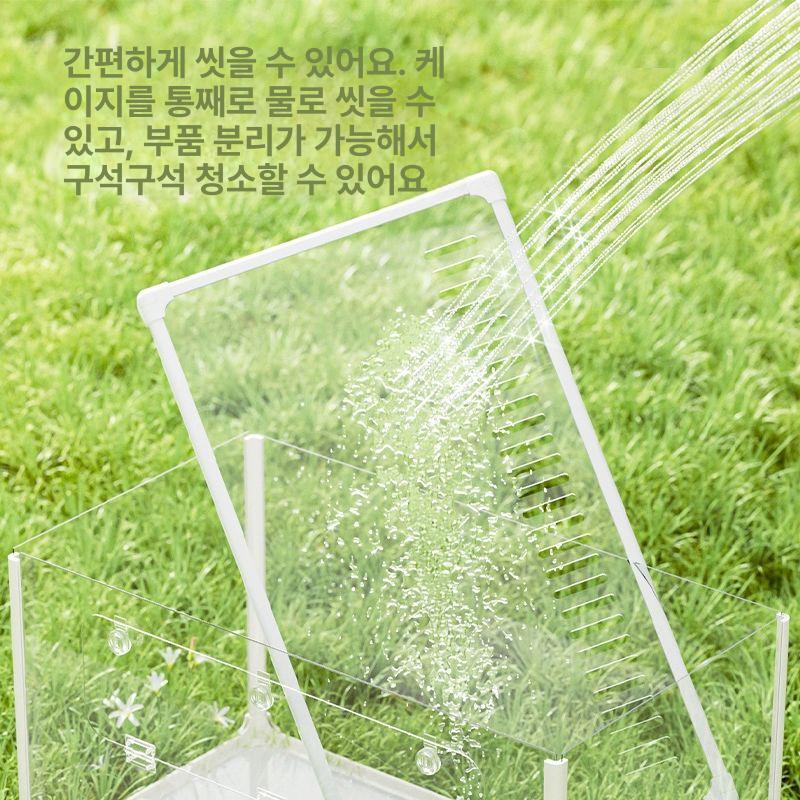 아크릴 케이지 햄스터 도마뱀 하우스 고슴도치 사육장 파충류 대형 투명박스 - 상세 이미지 5
