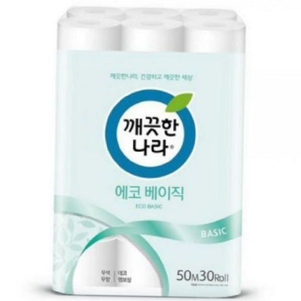 넉넉한 두루마리화장지 실용적 무향 롤화장지 30롤 생활 휴지 - 상품 이미지