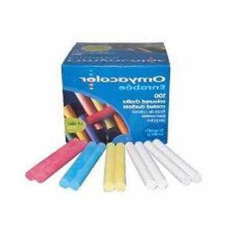 올라 색깔분필 오미야 탄산 분필 빨강 10자루 10개