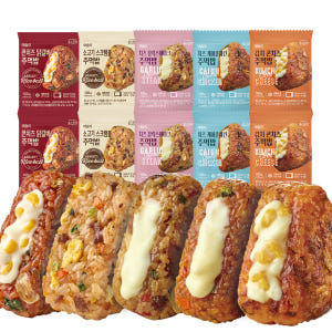애슐리 주먹밥 5종 10개입(김치콘치즈2+케이준2+갈릭2+닭갈비2+소고기... 맛있게 먹은 솔직 후기 - 상품 이미지 1