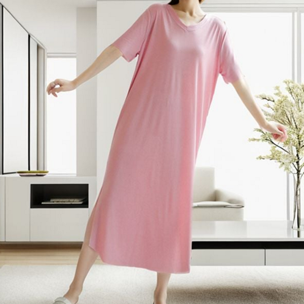 데일리 여성 롱 원피스 빅사이즈 여성 플리츠 원피스 아이스 여름 - 상품 이미지