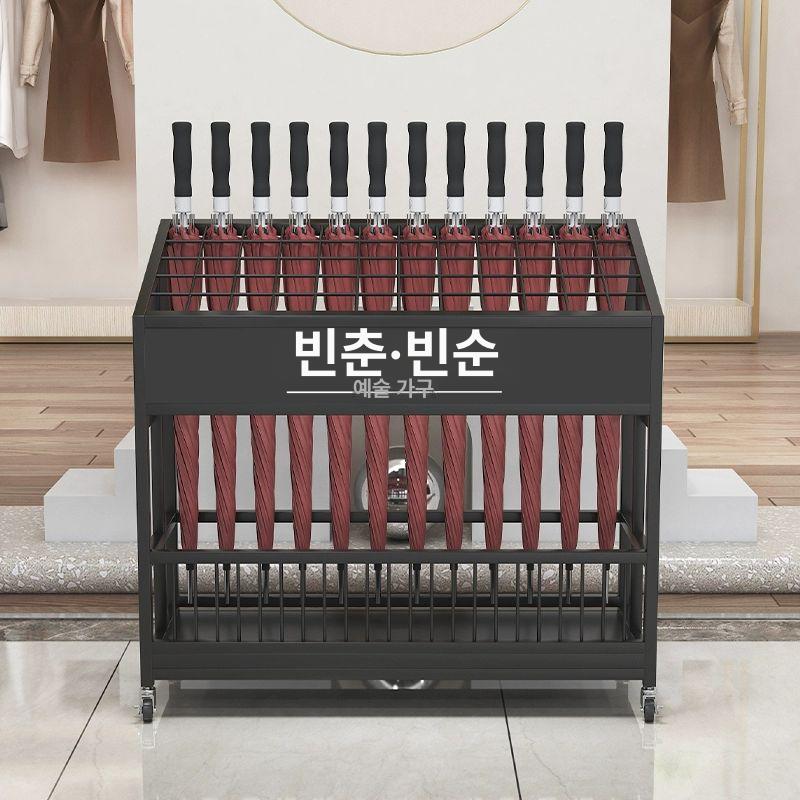 카페 우산꽂이 업소용 대용량 철제 사무실 가정용 우산 스탠드 홀더 - 상세 이미지 3