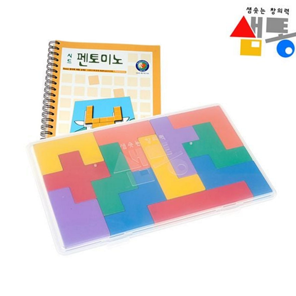 초등 펜토미노 교구 조각 펜토미노 퍼즐 수학 교육 - 상품 이미지