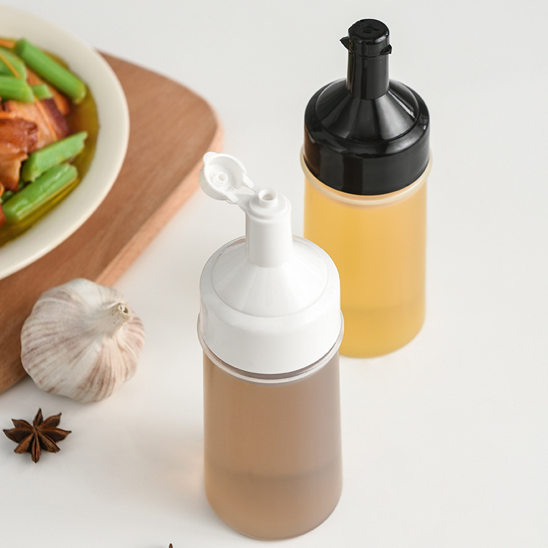 큐트미 흐르지 않는 원터치 투명 소스통250ML 2p 미니 소스용기 드레싱통 라지 튜브 - 상세 이미지 4