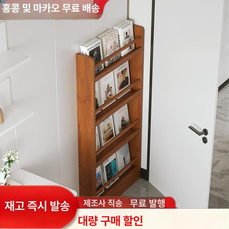 문틈 선반 문뒤 원목 진열대 좁은공간 옷장 수납 후크 도어 행거 벽걸이 정리 - 상세 이미지 2