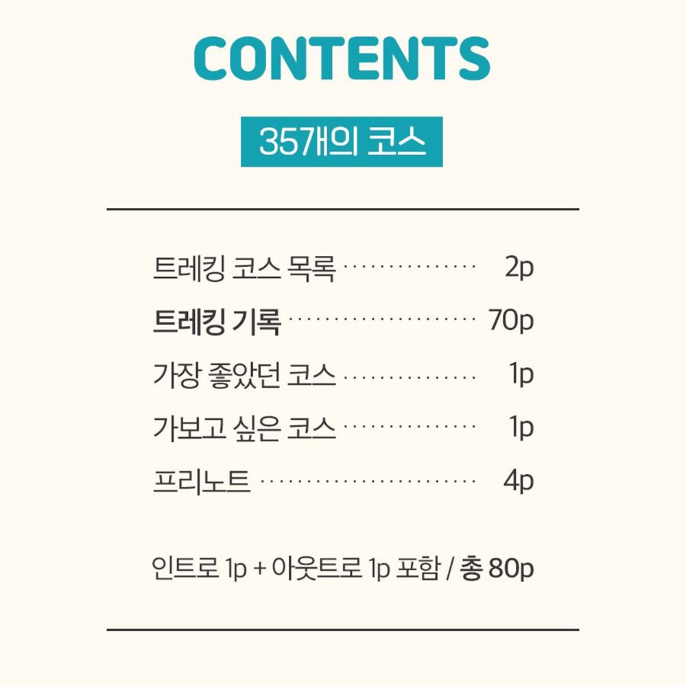 노트 핸디 포켓 슬림 등산 하이킹 트레킹 로그 - 상세 이미지 4