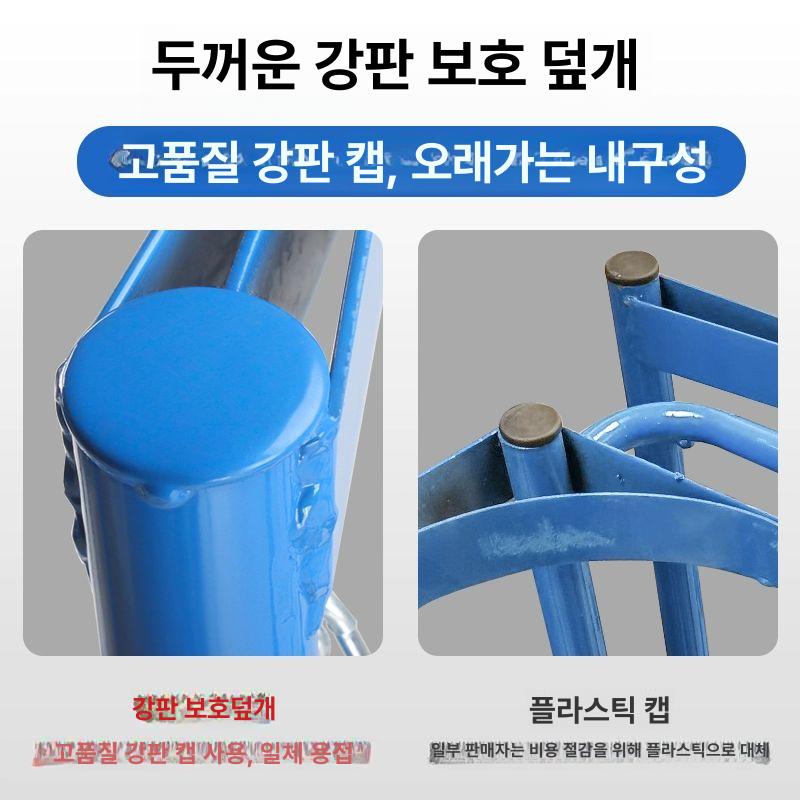 실린더 거치대 가스통 5구 4구 안전 보관함 40L 스틸 랙 고정 스탠드 - 상세 이미지 4