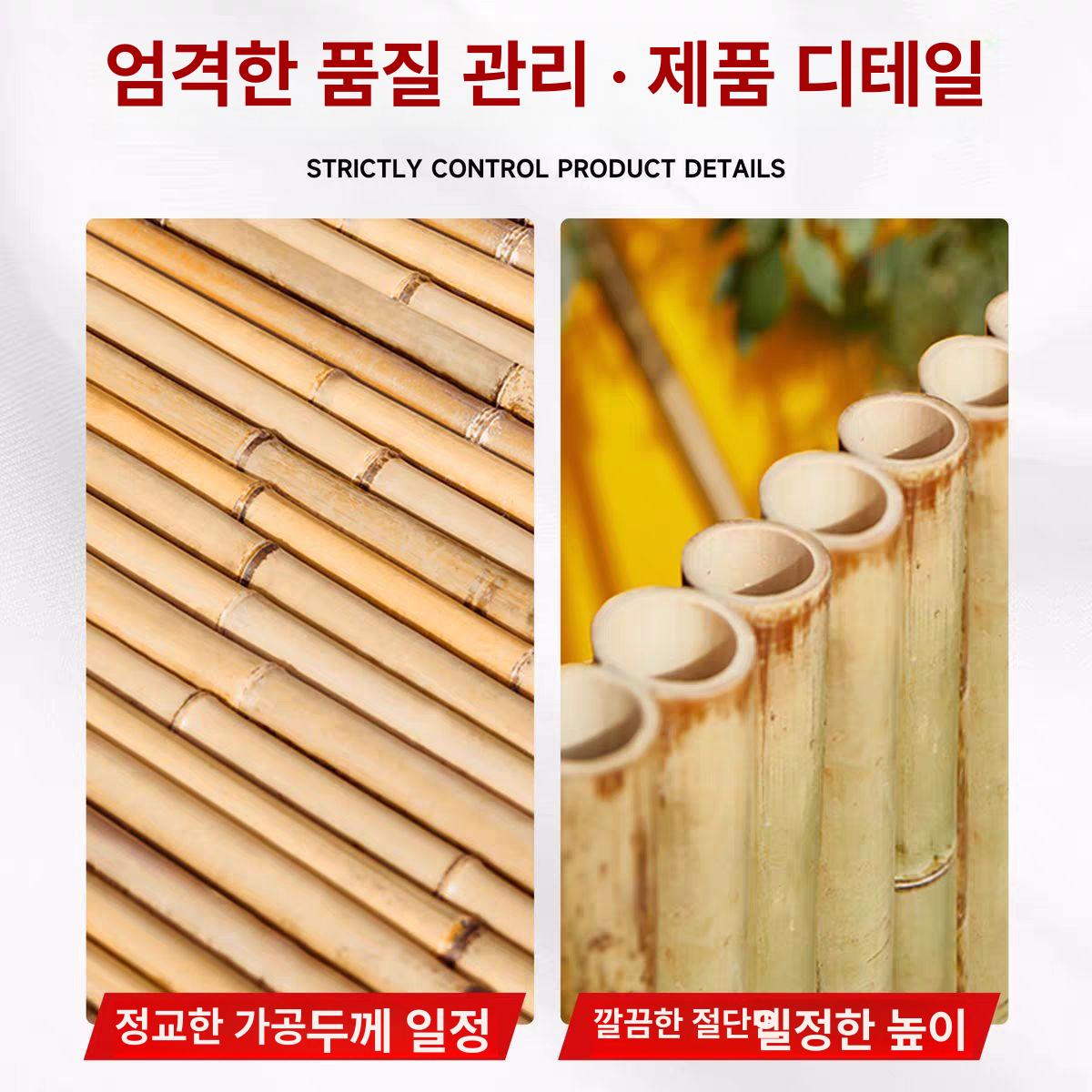 정원 울타리 대나무 펜스 탄화 대형 인테리어 벽면 장식 테라스 가림막 조경 휀스 이미지 6