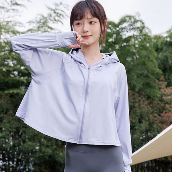 경량 여성 바람막이 시원한 자외선 차단 바람막이 아웃도어 스포츠 여름 - 상품 이미지