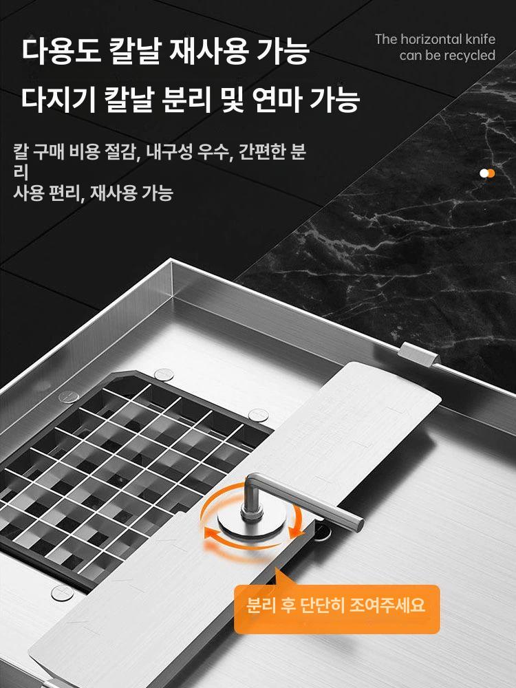 양파 절단기 야채 무 다이스 커터 당근 깍둑썰기 파채 슬라이서 기계 - 상세 이미지 2