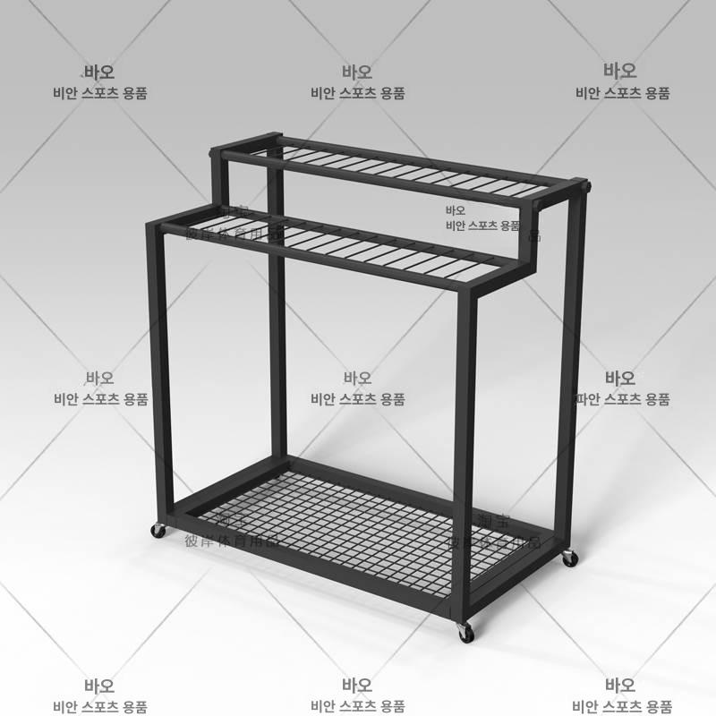 라켓 거치대 배드민턴 테니스 보관대 정리 블랙 스탠드 진열 수납함 운동용품 보관함 - 상세 이미지 4