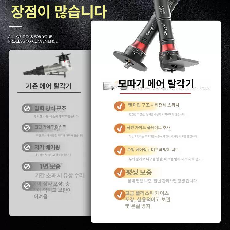 공압 연삭기 모서리 아크 가이드 커터 석재 코너 가공 그라인더 전동공구 면취 샌더 - 상세 이미지 3