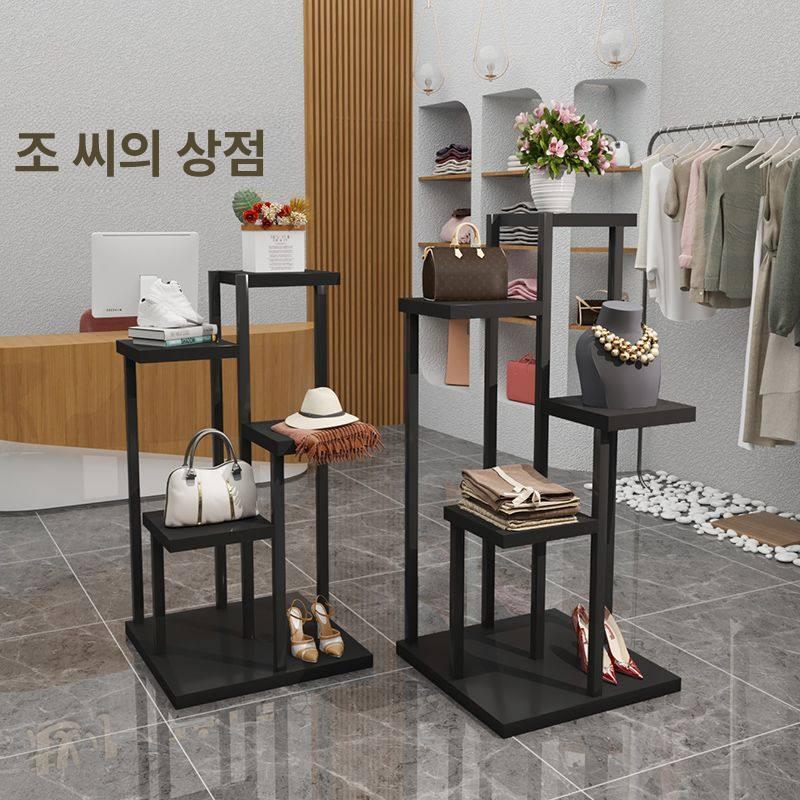 매장 진열대 신발 디스플레이 구두 슈즈 전시 랙 화이트 스탠드 매대 - 상세 이미지 2