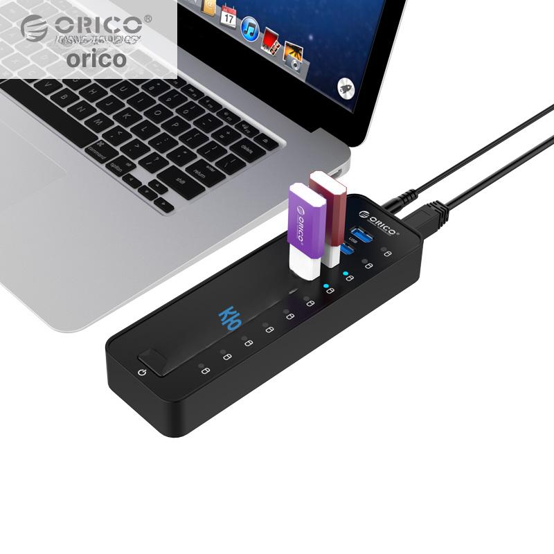 전원 허브 노트북용 7포트 usb 듀얼 이더넷 멀티탭 외장형 확장 포트 - 상세 이미지 3