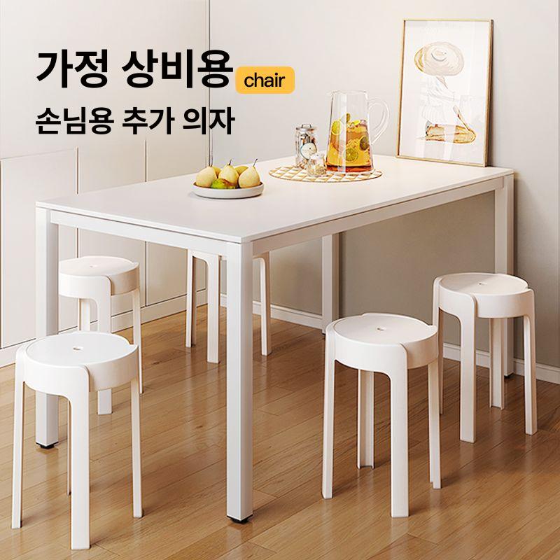 간이 의자 플라스틱 스툴 보관 편리 다용도 낮은 보조 발판 사각 접이식 체어 - 상세 이미지 2