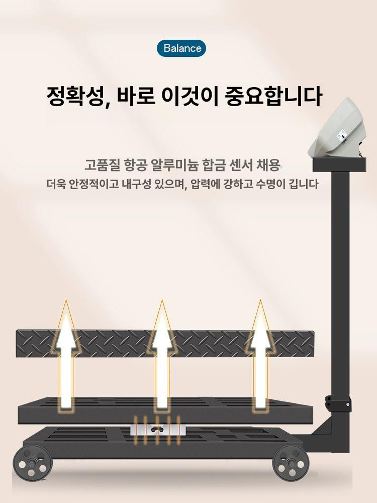 이동식 저울 목욕탕 사우나 100kg 정밀 계량기 업소용 헬스장 체중계 택배 중량측정 - 상세 이미지 4