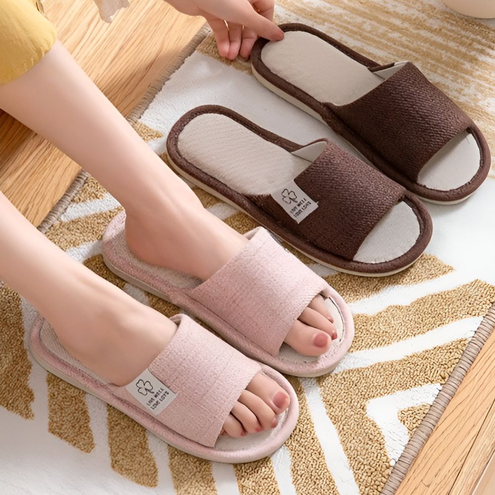 어린이집교사실내화 린넨실내화 거실용슬리퍼 손님용슬리퍼 - 상세 이미지 4