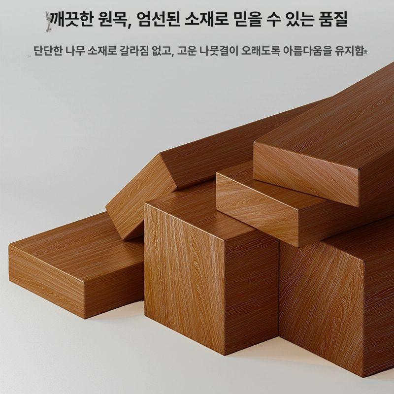L자형 코너책상 우드 원목 테이블 사무용 ㄱ자 게이밍 컴퓨터책상 데스크 - 상세 이미지 5
