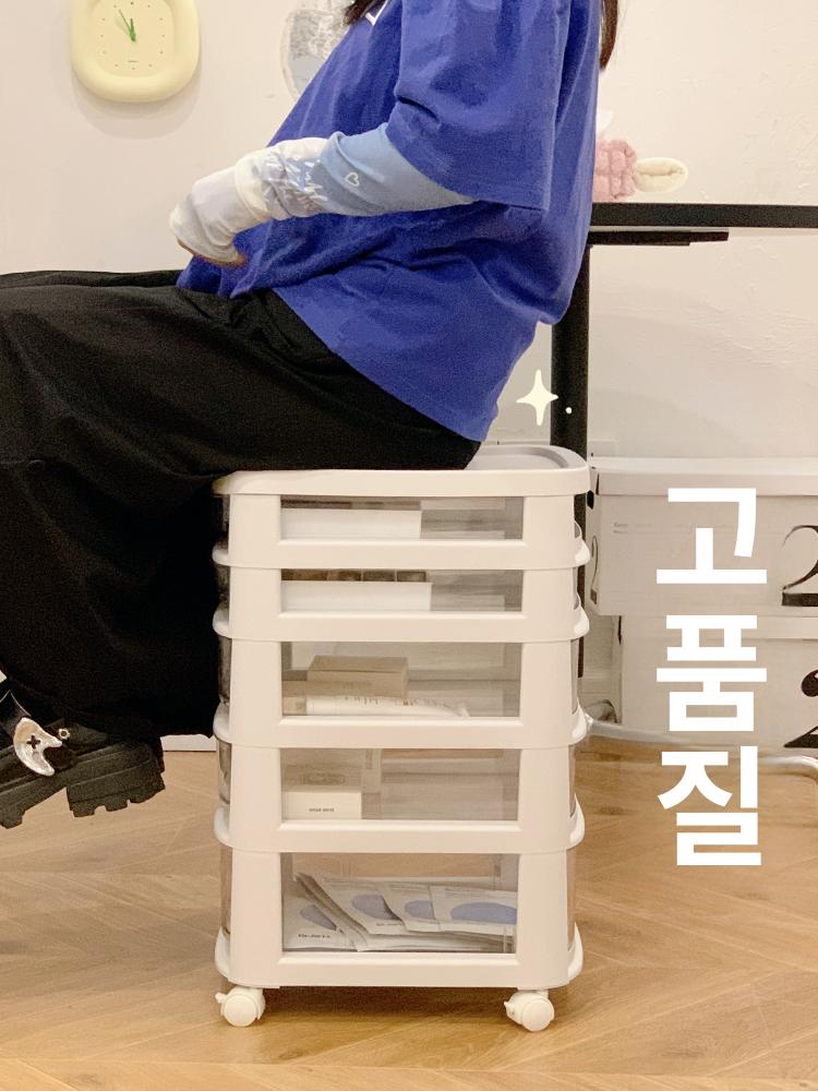 미용 트롤리 네일샵 수납장 뷰티샵 피부관리 에스테틱 왁싱카트 정리함 - 상세 이미지 3