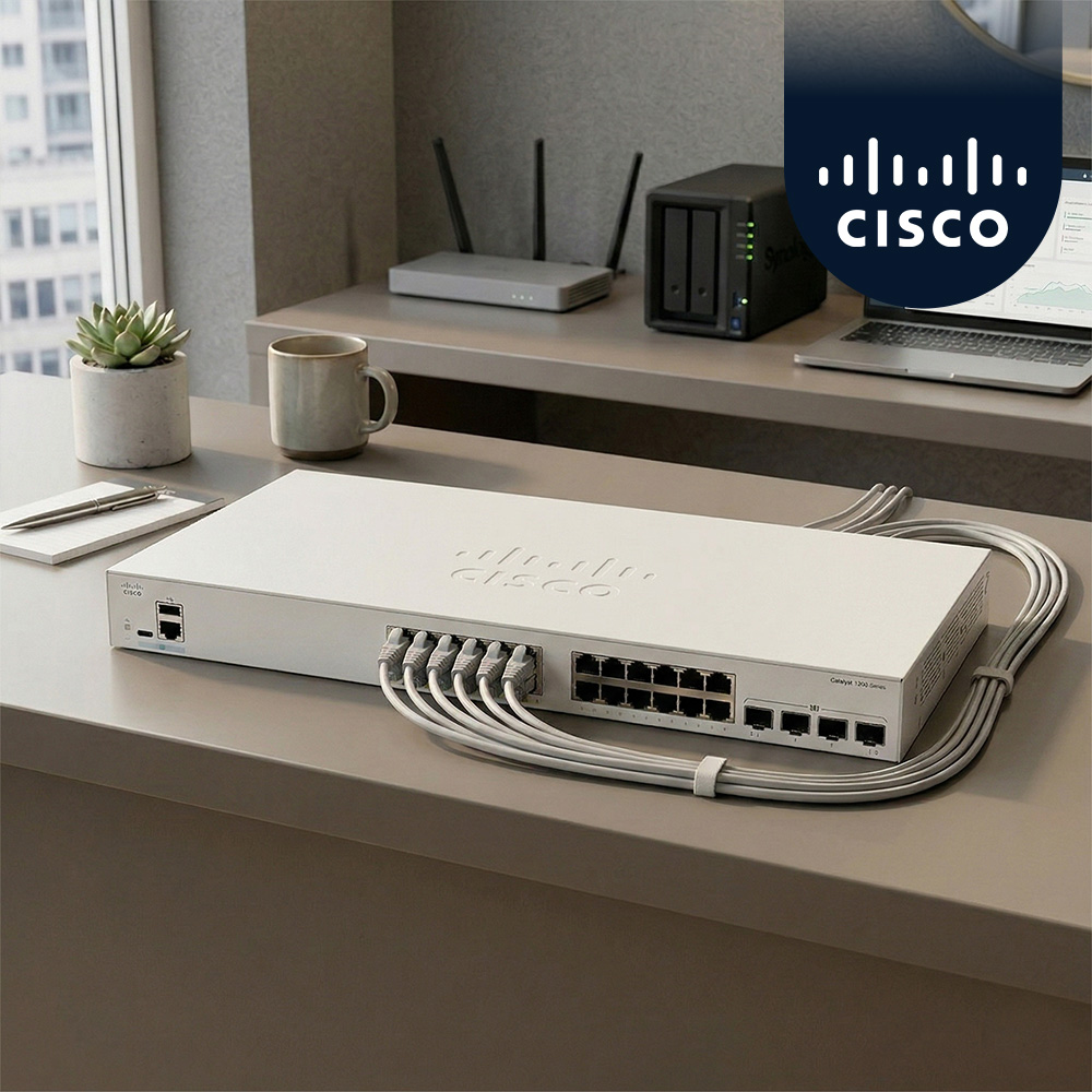 시스코 CISCO C1200-24T-4X 24포트 기가비트 관리형 스위치 10G 4SFP+ - 상품 이미지