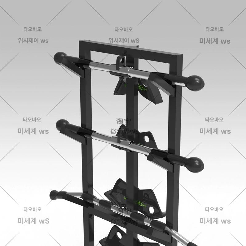 헬스그립 정리대 맥그립 선반 렛풀다운 수납 거치대 그립바 장비 보관함 운동기구 - 상세 이미지 5