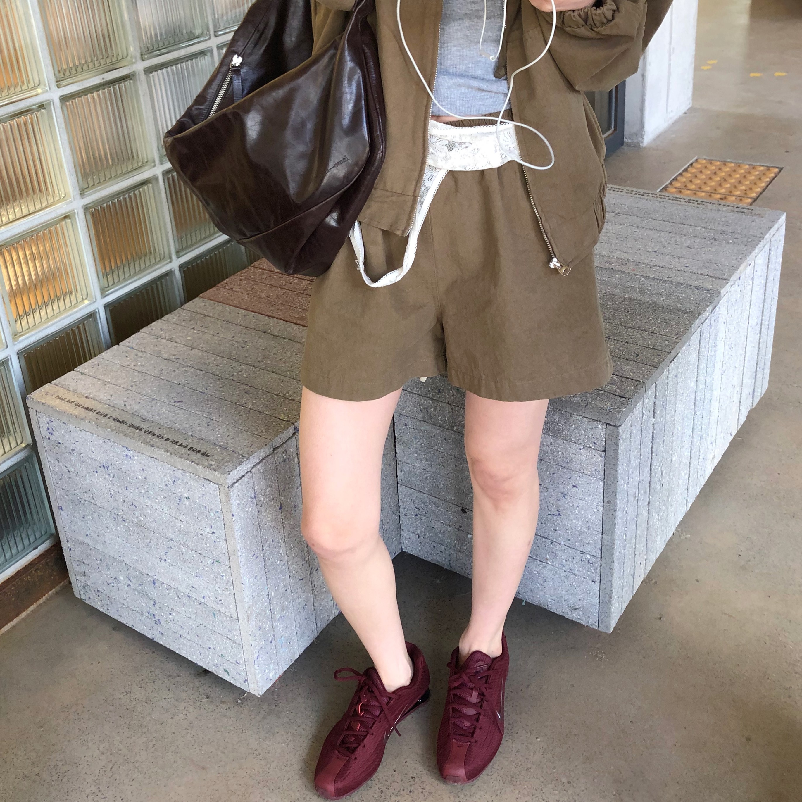 여성 빈티지 쇼츠 새미 A라인 데일리 여자 반바지 - 상품 이미지