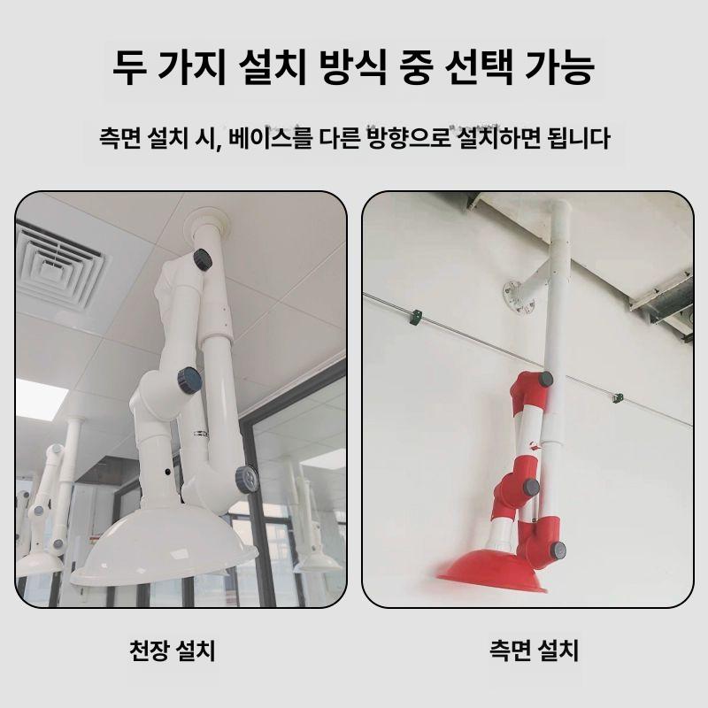 환풍기 배출기 가스 덕트 국소후드 흄후드 배기팬 철제 통풍구 냄새제거 지붕형 태양광 - 상세 이미지 3