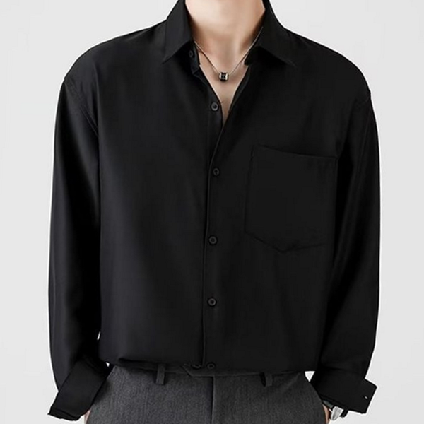 베이직 남성 긴 팔 셔츠 데일리 남성 간절기 셔츠 남방 - 상품 이미지