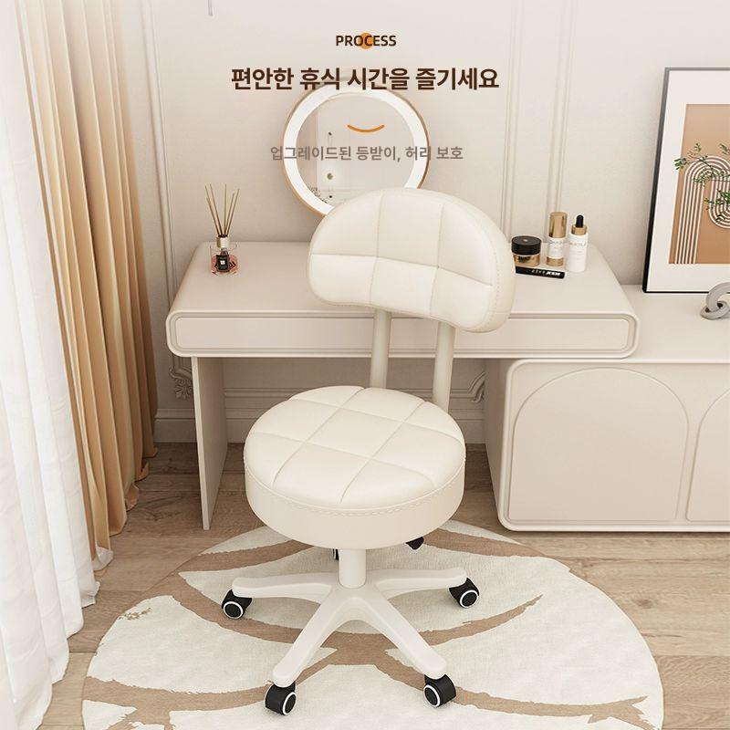 회전 의자 바퀴형 시술용 네일샵 발받침 높이조절 보조 미용실 작업체어 - 상세 이미지 2