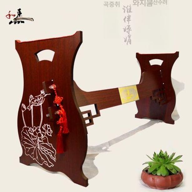 아쟁 거치대 가야금 받침대 원목 거문고 접이식 스탠드 연주용 지지 안족 - 상세 이미지 5