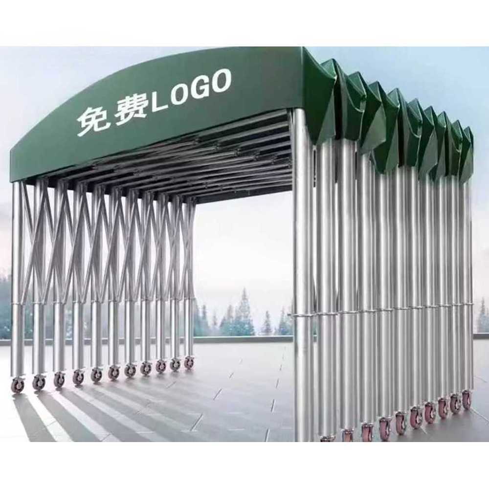 야외 자바라 대형 접이식 이동식 주차장용 햇빛 가리개 3x3x2.5 - 상품 이미지