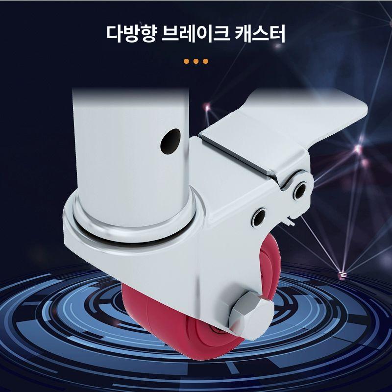 알루미늄 비계발판 이동식 작업대 공사장 스캐폴딩 접이식 바퀴 난간 - 상세 이미지 4